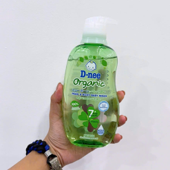 Sữa Tắm Gội Toàn Thân Cho Bé Sơ Sinh Dnee Organic Màu Xanh Lá 380ml - 8851989061849