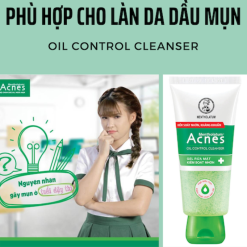 Sữa Rửa Mặt Mentholatum Acnes Oil Control Cleanser 100g - Sữa Rửa Mặt Acnes Dành Cho Da Dầu Nhờn - 8935006533837