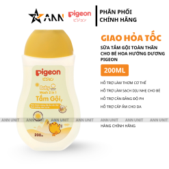 Sữa Tắm Gội Toàn Thân Cho Bé Hương Hoa Hướng Dương Pigeon 200ml - STGPIGEON200ML