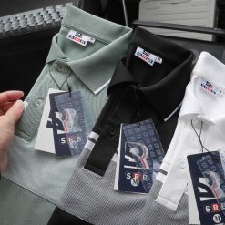 Áo Thun Polo Srn Giri Nam Phối Sọc Ngang Trước Ngực Và Tay Áo BigSize Từ 50-90kg - CS288