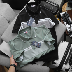 Áo Thun Polo Srn Giri Nam Phối Sọc Ngang Trước Ngực Và Tay Áo BigSize Từ 50-90kg - CS288