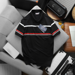 Áo Thun Polo Nam Phối Sọc Ngang Bigsize Từ 50-90kg - CS286