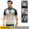 Áo Thun Polo Nam Phối Màu Và In Hình Gấu Trước Ngực BigSize Từ 50-90kg - CS287