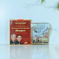 Dầu Gội Phủ Bạc Yicaoten Màu Nâu Hộp 10gói - GOIYICAOTENNAU