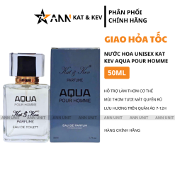 Nước Hoa Unisex Kat Kev Parfume Aqua Pour Homme 50ml - Hương Thơm Tươi Mát Quyến Rũ - KKAQUA50ML
