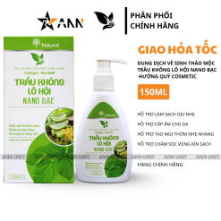 Dung Dịch Vệ Sinh Thảo Mộc Thiên Nhiên Collagen Hoa Bưởi Trầu Không Lô Hội Bạc Nano Bạc Hướng Quý Cosmetic 150ml - 8938543999036