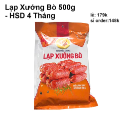 Lạp Xưởng Bò Tân Huê Viên 500g Thơm Ngon - LXBTHV500G