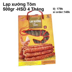 Lạp Xưởng Tôm Tân Huê Viên 500g Thơm Ngon - LXTTHV500G