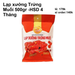 Lạp Xưởng Trứng Muối Tân Huê Viên 500g - LXTMTHV500G