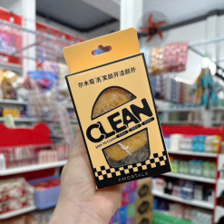 Hộp 3 Miếng Bông Mút Rửa Mặt Bọt Biển Clean Easy To Clean Amortals (Có Chữ) - 6976416415452