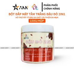 Bột Đắp Mặt Tắm Trắng Da Đậu Đỏ 2in1 Nguyên Chất T&T Beauty 150g/Hộp - 8936148011511