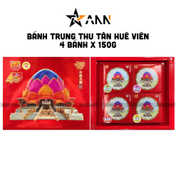Bánh Trung Thu Tân Huê Viên Hộp 4 Cái x 150g - BTTTHV01