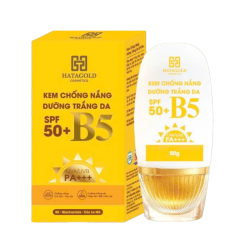 Kem Chống Nắng Dưỡng Sáng Da Spf 50+ B5 Uva/Uvb Pa+++ Hatagold 50g - 8936061332106