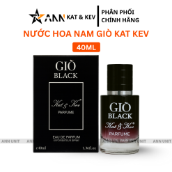 Nước Hoa Nam Kat Kev Parfume Giò Black 40ml - Mùi Thơm Nam Tính Cuốn Hút - 8936213270225