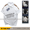 Áo Thun Polo Nam Phối Sọc Chữ Ở Vai Áo Có Big Size - CS292