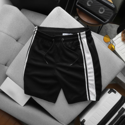 Quần Short Thun Nam Phối Sọc Hai Bên Quần Có Big Size - QB444