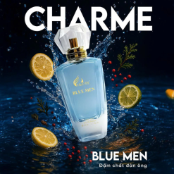 Nước Hoa Nam Charme Blue Men 50ml - Hương Thơm Bí Ẩn Lịch Lãm Bí Ẩn - 8936194698698