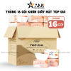 Thùng 16 Gói Khăn Ăn Top Gia - Khăn Giấy Ăn Sắc Hạ 240 tờ x 4 lớp - KGR07