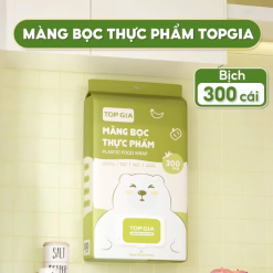 Combo 2 Túi Màng Bọc Thực Phẩm Top Gia Dạng Rút Siêu Dai Có Nắp Đậy Kính - 1 Túi 300 Cái - GMBTP02