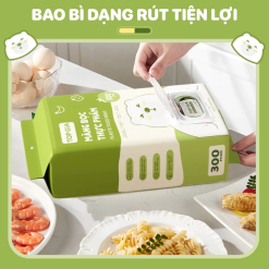 Combo 2 Túi Màng Bọc Thực Phẩm Top Gia Dạng Rút Siêu Dai Có Nắp Đậy Kính - 1 Túi 300 Cái - GMBTP02