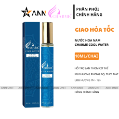 Nước Hoa Nam Charme Cool Water 10ml Mùi Thơm Phong Độ Tươi Mát - 8936194698940LE