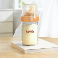 Bình Sữa Thủy Tinh Top Gia Kid 180ml Núm Ti Silicone Mềm - BSCB01