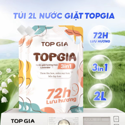 Combo 2 Túi Nước Giặt Xả Top Gia Hương Lavender 3in1 Dịu Nhẹ 2L/Túi - NGXQA01