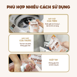 Combo 2 Túi Nước Giặt Xả Top Gia Hương Lavender 3in1 Dịu Nhẹ 2L/Túi - NGXQA01