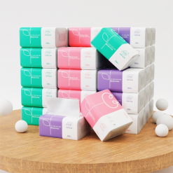 1 Thùng 30 Gói Khăn Giấy Ăn 3 Màu Top Gia Loại Nhỏ - KGR14