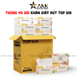 1 Thùng 40 Gói Khăn Giấy Ăn Sắc Màu Top Gia Loại Nhỏ - KGR15