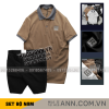 Set Bộ Nam Áo Thun Nam Polo Cổ Bẻ Thêu Logo R Style & Quần Short Kaki Co Giãn Phối Nút Cao Cấp (Có Size 36) - SBN151