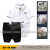 Set Bộ Nam - Áo Thun Nam Polo Cổ Bẻ Pack Horse Logo Thêu Và Quần Short Kaki Co Giãn Phối Nút Cao Cấp (Có Size 36) - SBN158