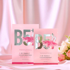 Hộp 10 Miếng Mặt Nạ Phục Hồi B5+ Vitamin C Concentrated Mask 28ml/Miếng - Màu Hồng - 8801457522983