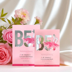 Hộp 10 Miếng Mặt Nạ Phục Hồi B5+ Vitamin C Concentrated Mask 28ml/Miếng - Màu Hồng - 8801457522983