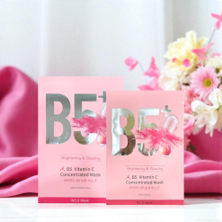 Hộp 10 Miếng Mặt Nạ Phục Hồi B5+ Vitamin C Concentrated Mask 28ml/Miếng - Màu Hồng - 8801457522983