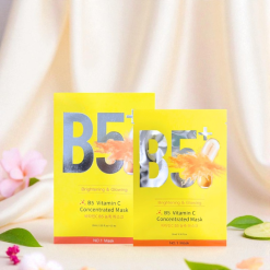 Hộp 10 Miếng Mặt Nạ Phục Hồi B5+ Vitamin C Concentrated Mask 28ml/Miếng - Màu Vàng - 8801457522938