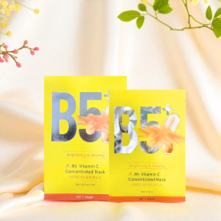 Hộp 10 Miếng Mặt Nạ Phục Hồi B5+ Vitamin C Concentrated Mask 28ml/Miếng - Màu Vàng - 8801457522938