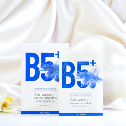 Hộp 10 Miếng Mặt Nạ Phục Hồi B5+ Vitamin C Concentrated Mask 28ml/Miếng - Màu Xanh - 8801457522914