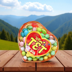 Kẹo Socola Trứng 300g - Hộp Trái Tim Hộp Quà Tết 2026 - KTSHTT300G
