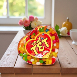 Kẹo Dẻo Bi 350g - Hộp Trái Tim Hộp Quà Tết 2026 - KDBHTT350G