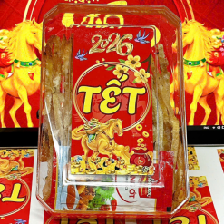 Cá Bống Tẩm Gia Vị Que 150g - Hộp Chữ Nhật Nhỏ Hộp Quà Tết 2026 - CBTVQHCNN150G