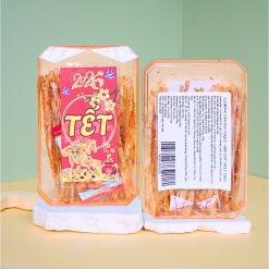 Cá Bống Tẩm Gia Vị Que 150g - Hộp Chữ Nhật Nhỏ Hộp Quà Tết 2026 - CBTVQHCNN150G