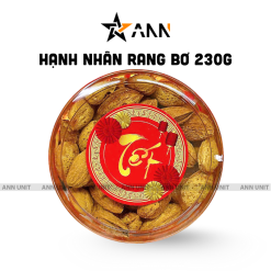 Hạnh Nhân Rang Bơ 230g Hộp Tròn Nhỏ Thơm Ngon Hộp Quà Tết 2026 - HNRBHTN230G
