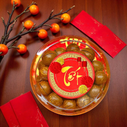 Hạt Macca 230g Hộp Tròn Nhỏ Hộp Quà Tết 2026 - HMHTN230G
