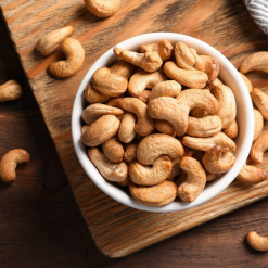 Hạt Điều Rang Muối Đã Tách Vỏ Lụa 230g - Hộp Tròn Nhỏ Hộp Quà Tết 2026 - HDRMTVHTN230G