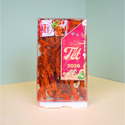 Khô Bò Xé Sợi 400g Hộp Chữ Nhật Lớn Hộp Quà Tết 2026 Khô Bò Xé Sợi 400g Hộp Chữ Nhật Lớn Hộp Quà Tết 2026 - KBXSHCNL400G