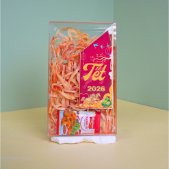 Mực Sợi Hấp Dẫn 300g Hộp Chữ Nhật Lớn Hộp Quà Tết 2026 - MXSHCNL300G