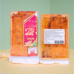 Mực Cán Tẩm Vị 300g - Hộp Chữ Nhật Lớn Hộp Quà Tết 2026 - MCHCNL300G