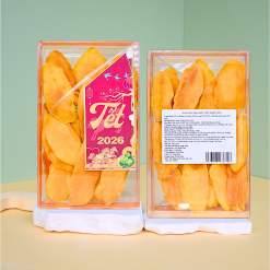 Xoài Sấy Dẻo Nguyên Vị 500g - Hộp Chữ Nhật Lớn Hộp Quà Tết 2026 - XSDHCN500G