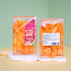 Xoài Sấy Dẻo Muối Ớt Thơm Ngon 500g Hộp Quà Tết 2026 - XSDMO500G